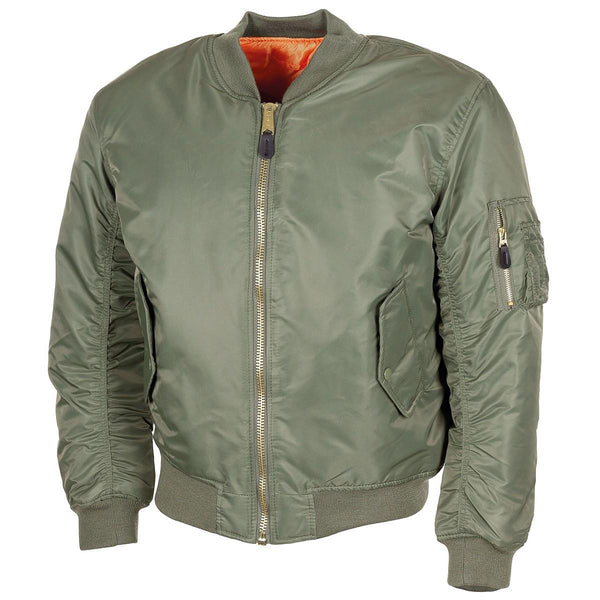 US Militär Stil MA1 Bomberjacke Luftwaffe Truppen winddicht warm oliv