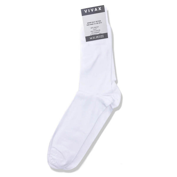Belgische VIVAX Sportsocken in Militärqualität, schlichte weiße Wander- und Campingschuhe