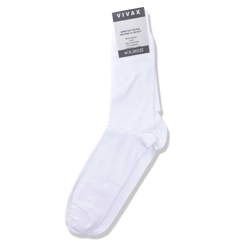 Belgische VIVAX Sportsocken in Militärqualität, schlichte weiße Wander- und Campingschuhe