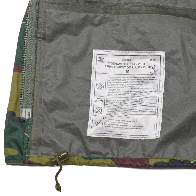 Original belgische Militär-Regenjacke mit Jigsaw-Tarnung, Seyntex-Regenmantel