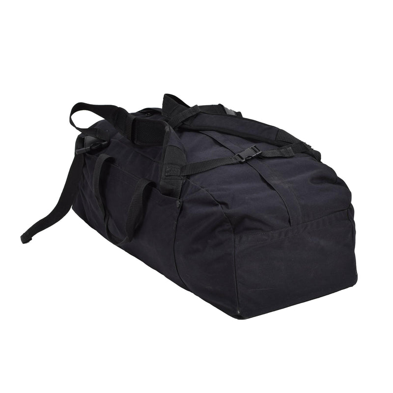 Original niederländische Militär-Reisetasche, Sporttasche, Reiserucksack, schwarz