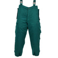 Original österreichische Militär-Thermo-Trägerhose für kaltes Wetter, isoliert, grün