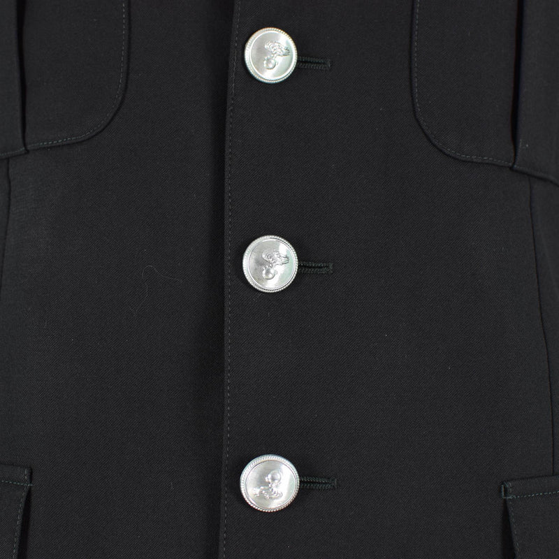 Original italienische Militärpolizeijacke, offizieller Offizier, formelle schwarze Uniform