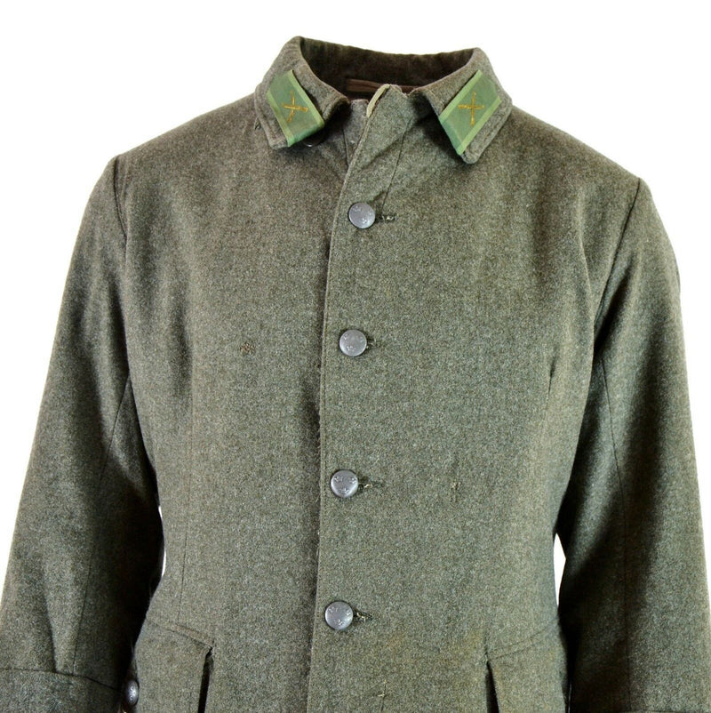 Echte Vintage-Uniformjacke M39 der schwedischen Armee aus Wolle aus dem Zweiten Weltkrieg, 1940er-Jahre, Militärgrau