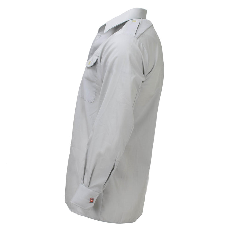 Original Österreichisches Bundesheer klassische Hemden grau langarm leichte Uniform NEU
