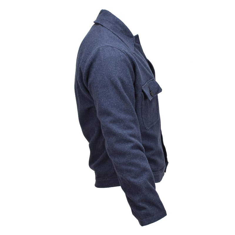 Original italienische Armee Vintage Ike Jacke Wollbluse Kleid Jacke Uniform blau
