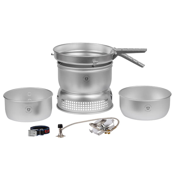 Trangia kompaktes ultraleichtes Aluminiumkocher-Set Flüssiggasbrenner Camping Wandern