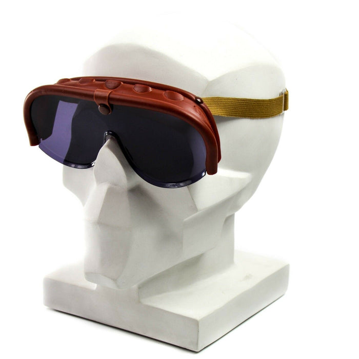 Echte Panzerbrille der italienischen Armee. Neu mit Koffer-Staub-Windschutz - GoMilitar