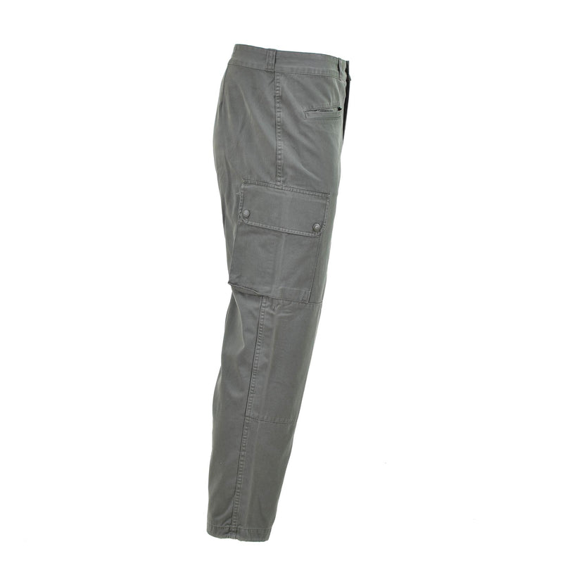 Originale Hose der französischen Militärluftwaffe, grau, verstärkte Arbeits-Cargohose