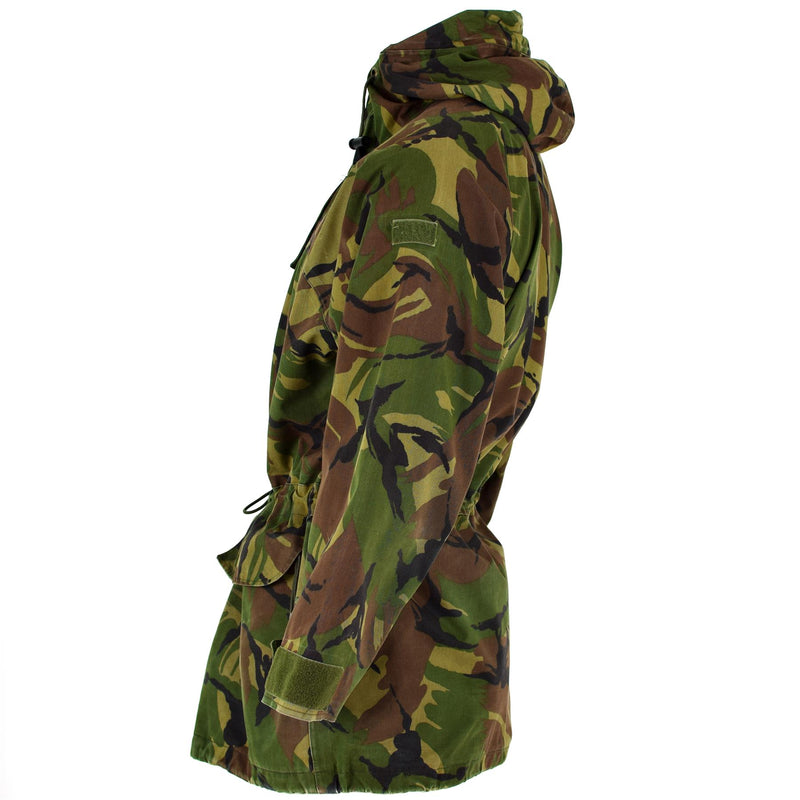 Echte niederländische Armeejacke, Kampfjacke DPM Goretex, wasserdicht, Camouflage, Überschussparka