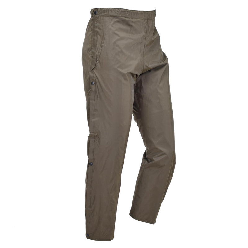 Original italienische Militär-Luftstreitkräfte Regenhose gefüttert wasserdichte Hose OD NEU