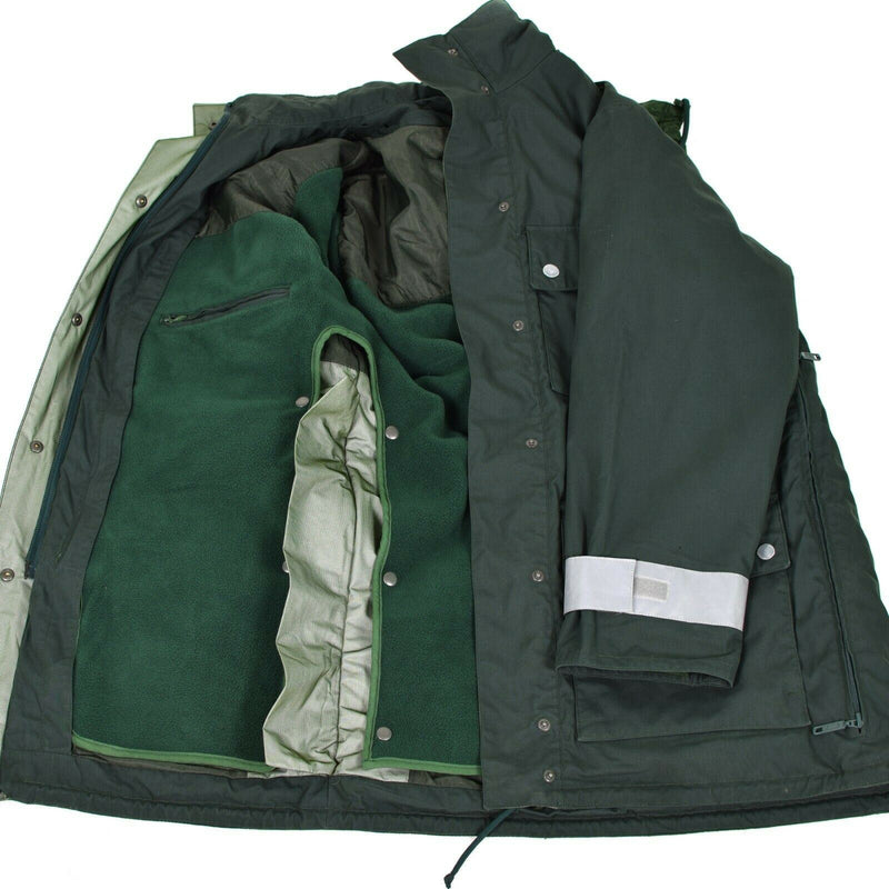Echte deutsche Polizeijacke GoreTex grün wasserdicht BGS Parka Grenzschutz