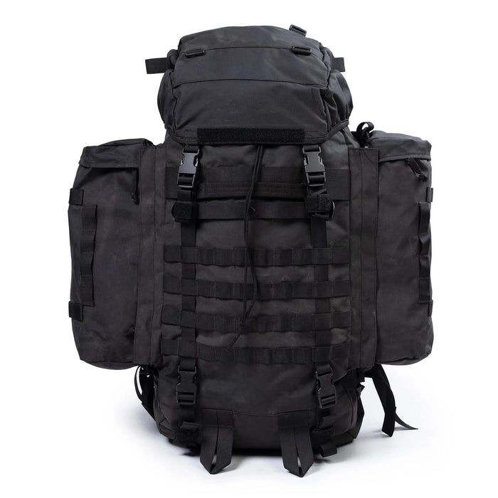 Original Dutch Military 40+20L Großer Rucksack Wander- und Campingrucksack Schwarz