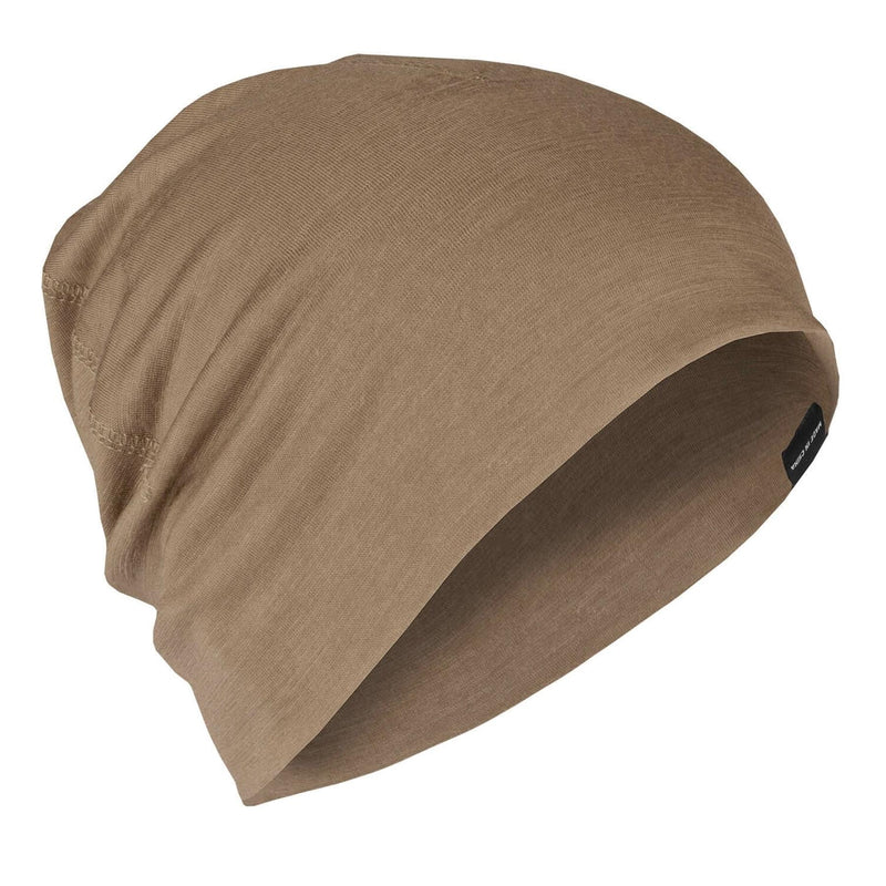 A.Blochl Beanie aus Merinowolle, sportliche Outdoor-Kopfbedeckung, atmungsaktive Uhrenmütze, Coyote