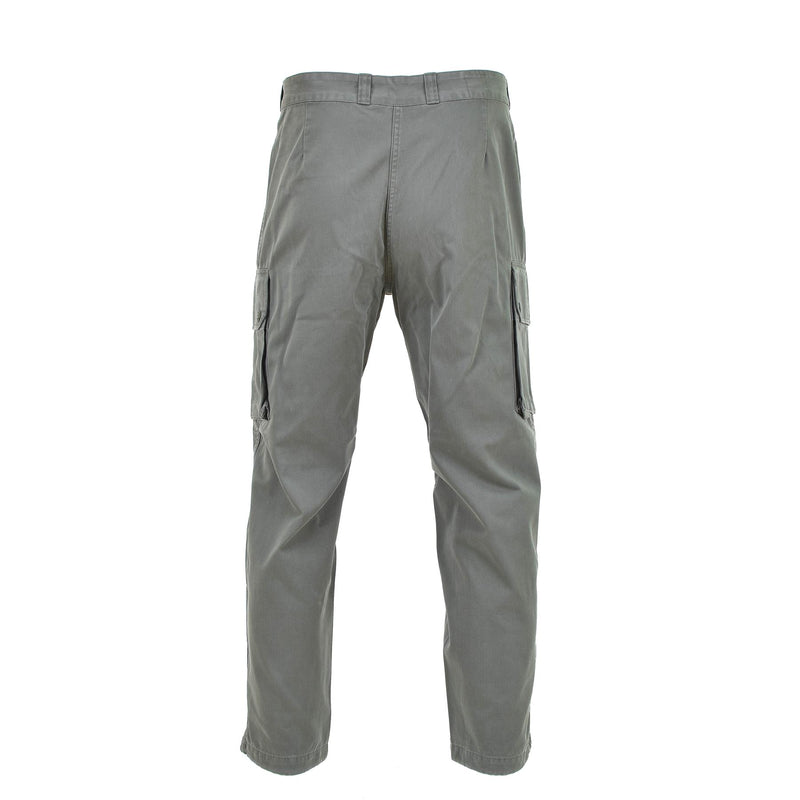 Originale Hose der französischen Militärluftwaffe, grau, verstärkte Arbeits-Cargohose