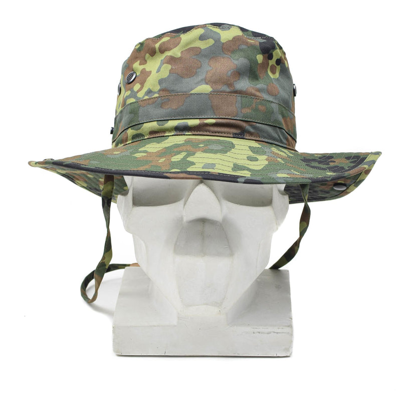 Original Bundeswehr Flecktarn Boonie Hut Camping Jagd Outdoor Sommermütze NEU