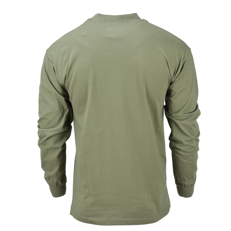 Tschechisches Militärhemd langärmelig oliv Unterwäsche 2. Schicht Wanderuniform NEU