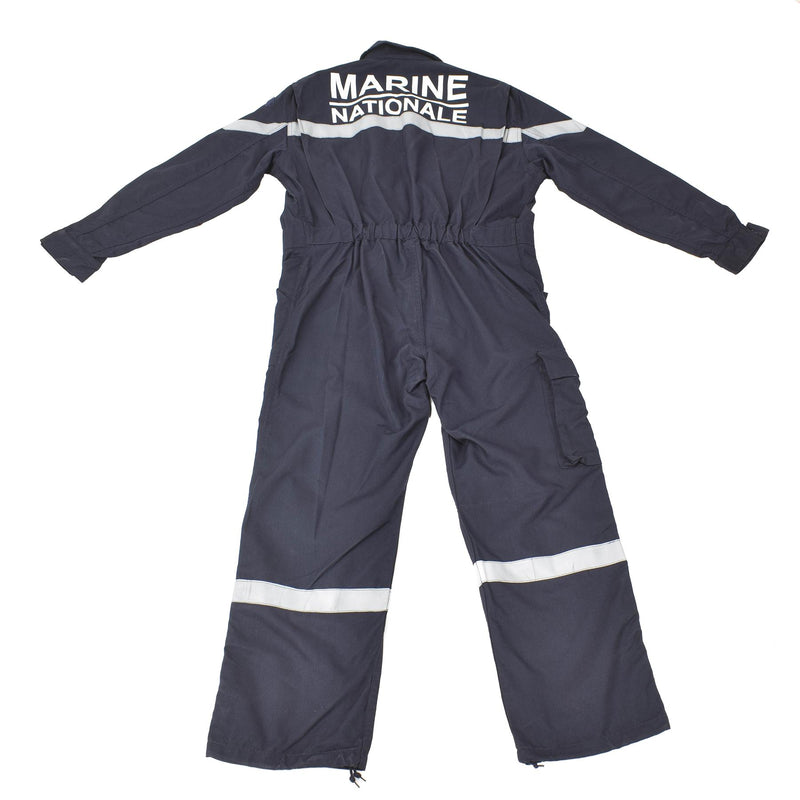 Original französischer Marine-Overall, thermostabiler Marine-Overall, einfarbig, dunkelblau, NEU