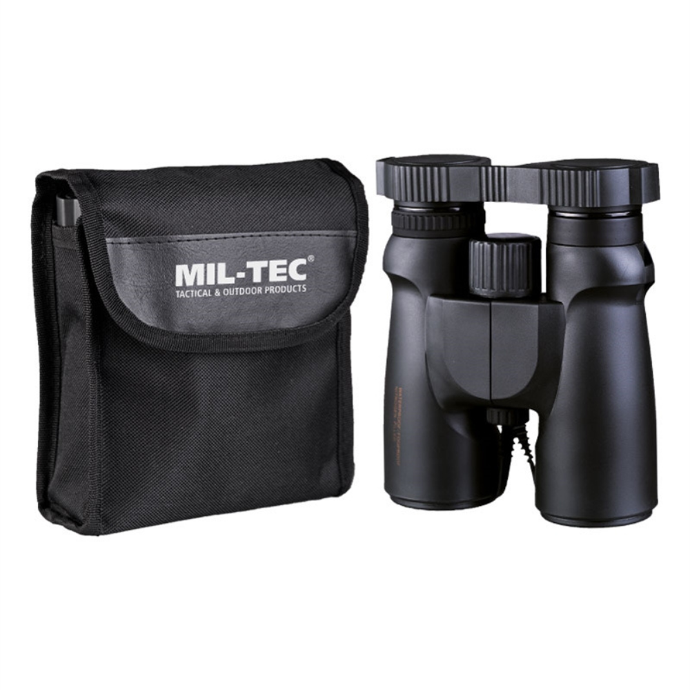 Mil-Tec wasserdichtes Fernglas 8x42 Schwarz Outdoor Jagd Wanderoptik