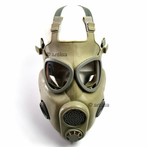 Militärische Gasmaske M-10 der tschechischen tschechoslowakischen Armee. Neues komplettes Set. CZ-Gasmaske M10