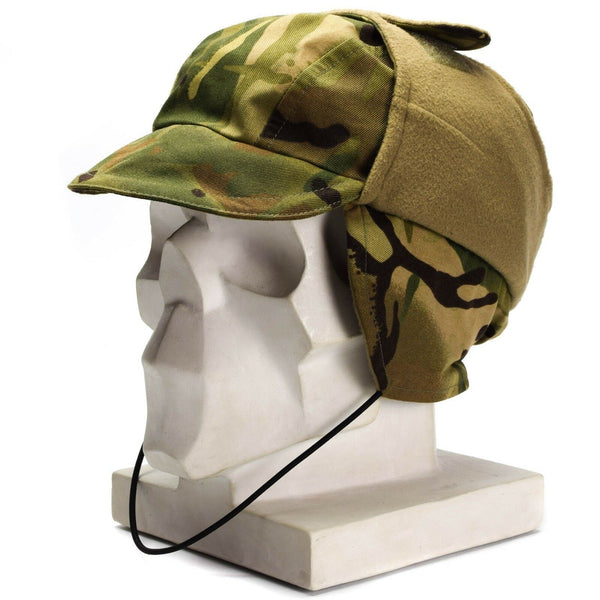 Original britische Armee MTP Camo wasserdichte Gore Tex Kappe gefüttert Kaltwetter Hut neu