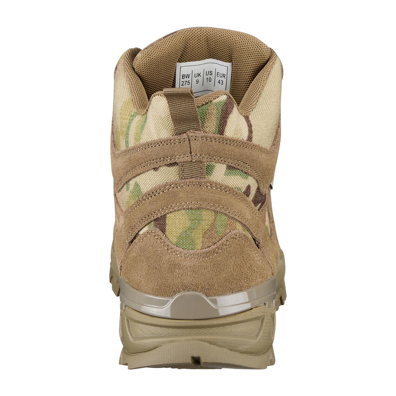 Teesar SQUAD MULTICAM Stiefel mit seitlichem Reißverschluss für Camping, Wandern, Trekking, Kampfschuhe