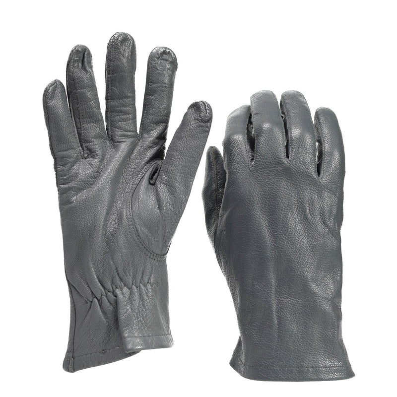 Originale Bundeswehr Lederhandschuhe grau taktische Militär Überschussware