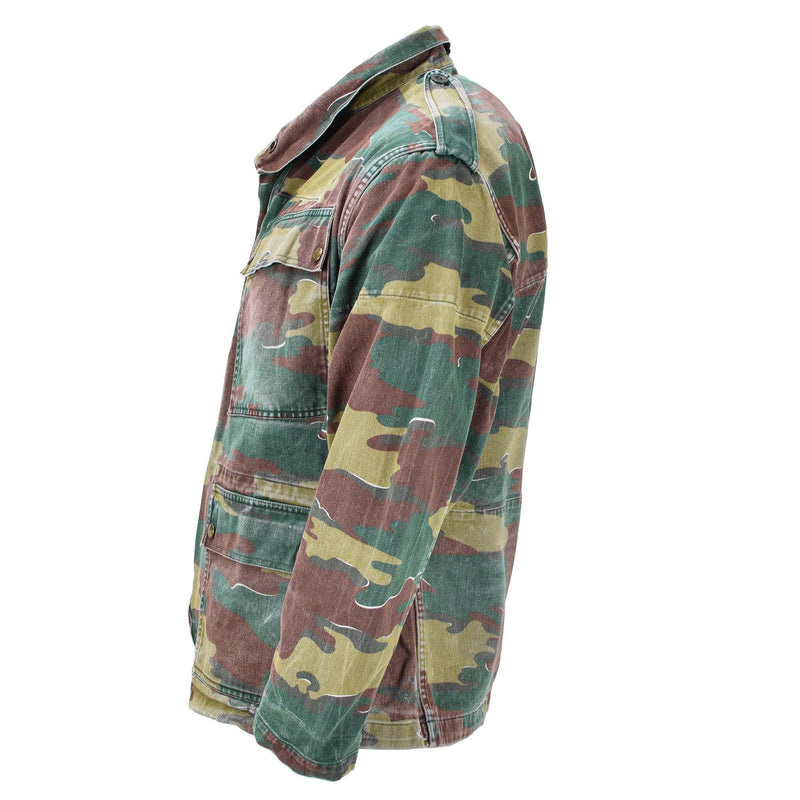 Original belgische Militärjacke M56 Jigsaw Camouflage Feldkampftruppen Armee