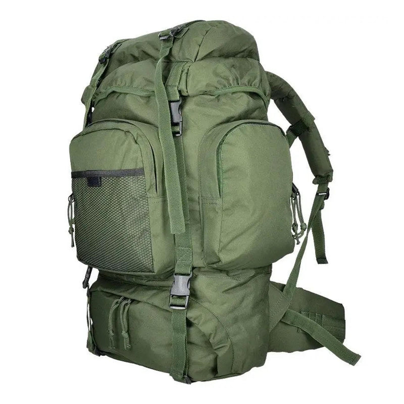 MIL-TEC COMMANDO Wanderrucksack 55 Liter wasserdichte Hülle grün großer Daypack
