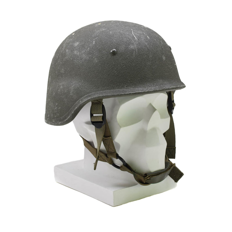 Original italienischer Militärhelm Ballistics TP OD grün mit Abdeckung für taktischen Kampf
