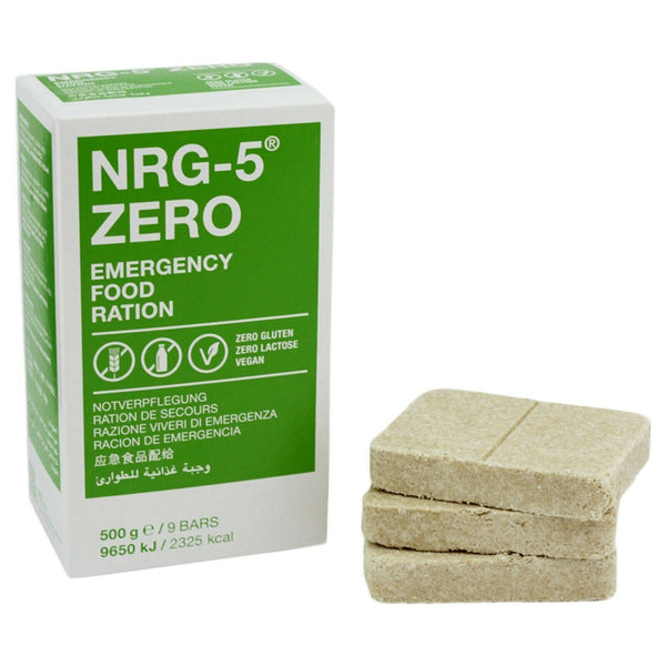 Notration Armee Survival Essen MRE Prepper Military NRG-5 Zero 500 g
