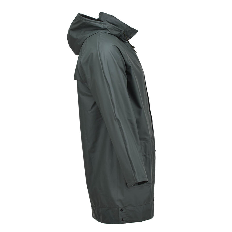 Original belgische Armee-Regenjacke, wasserdicht, für nasses Wetter, leicht, oliv, NEU