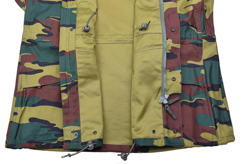 Original belgische Militärjacke, taktische Truppen, Felduniform, Puzzle, Seyntex
