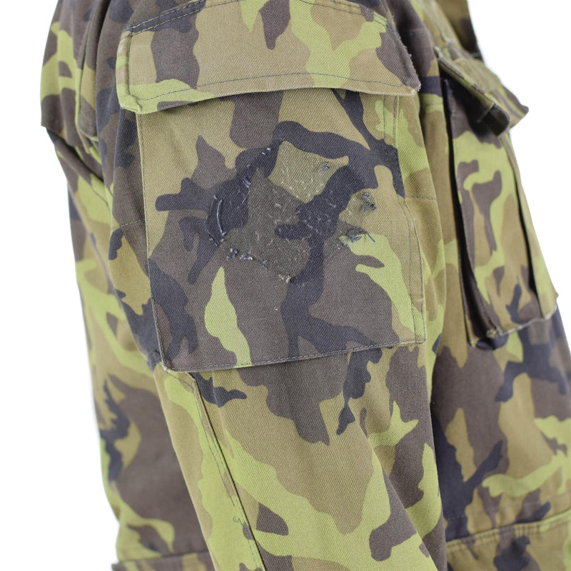 Original tschechische Armee Truppen Feldjacke Blatt Camouflage Muster Parka Militär Überschuss