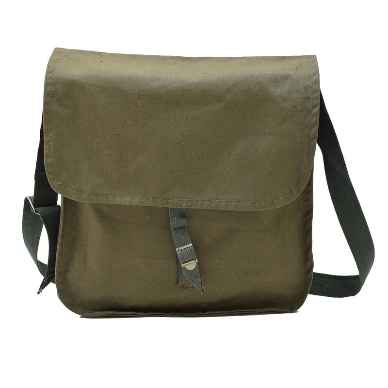 Original bulgarische Armee oliv Umhängetasche verstellbarer Riemen Outdoor Reisen NEU
