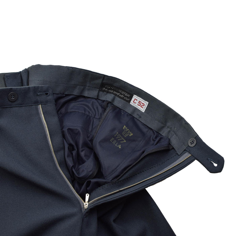 Original schwedische Armee Uniformhose blau formelle klassische Hose Uniform Reißverschluss NEU