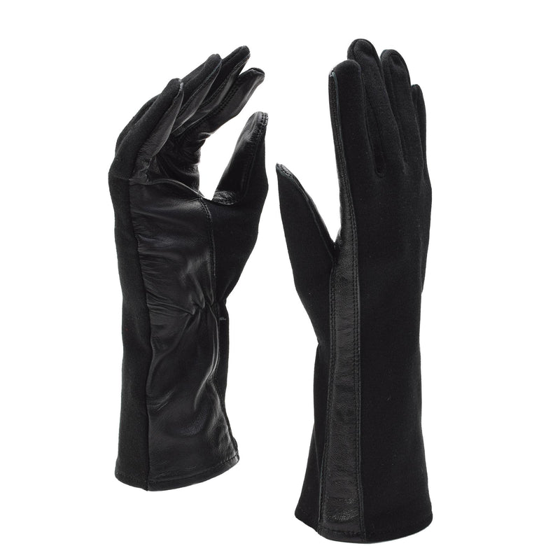 Original niederländische Militärpiloten-Lederhandschuhe, wärmer, hitzebeständig, Aramid NEU