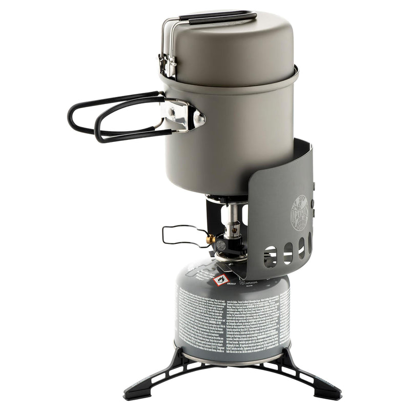 Optimus Elektra FE Camping Kochsystem Outdoor Kochbrenner Windschutzscheibenkocher