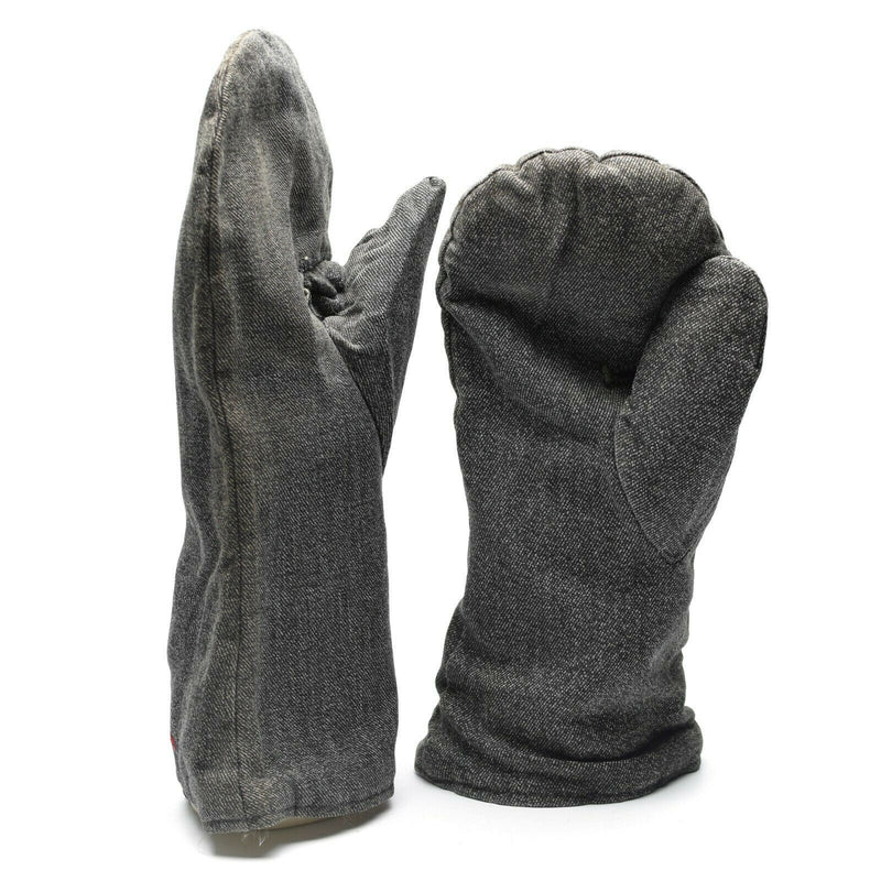 Original Schweizer Armee Winterhandschuhe mit Flanellfutter Militärische Ausgabe Stulpen