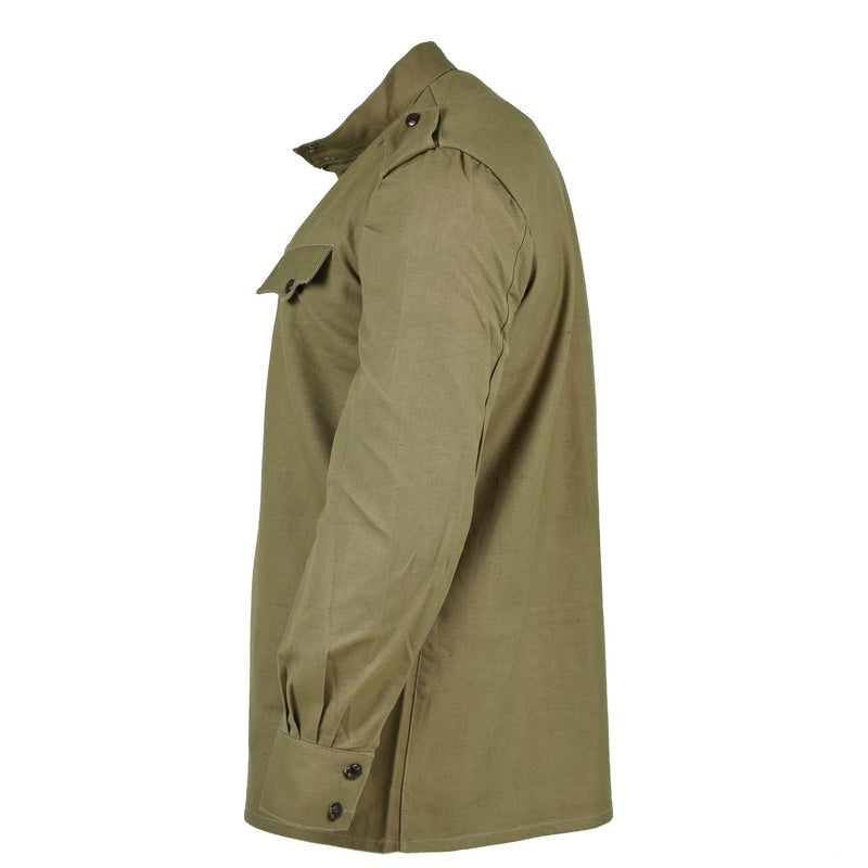 Original bulgarische Armee olivgrünes Khakihemd Jacke Kampf Militär Langarm