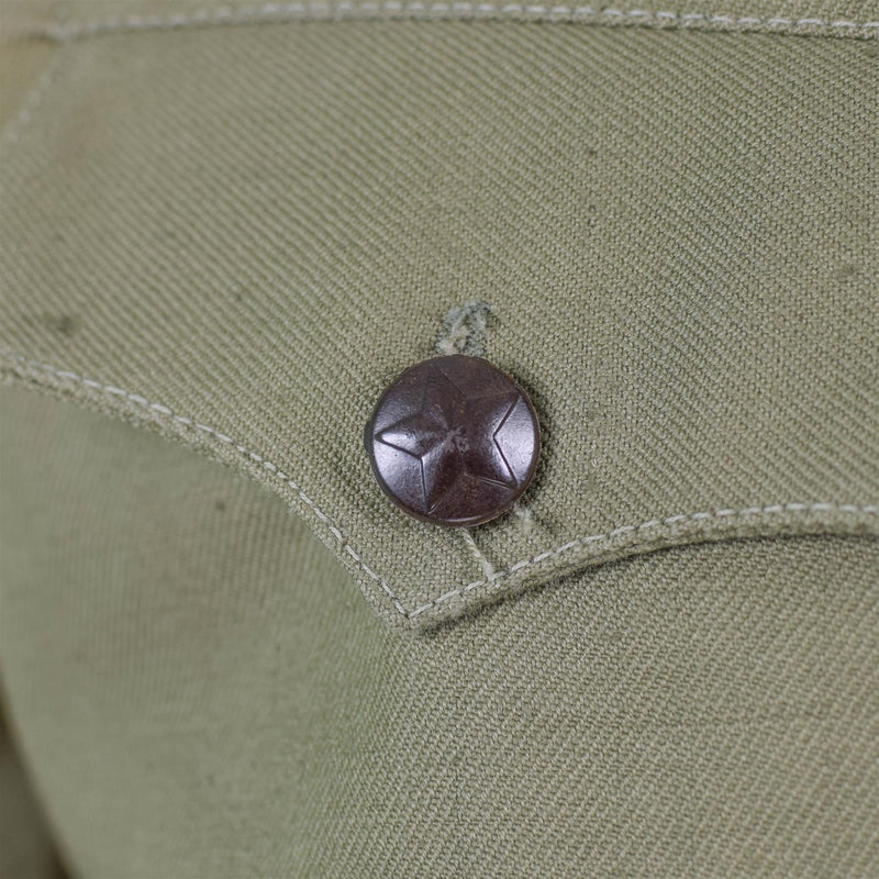 Original bulgarische Armee olivgrünes Khakihemd Jacke Kampf Militär Langarm