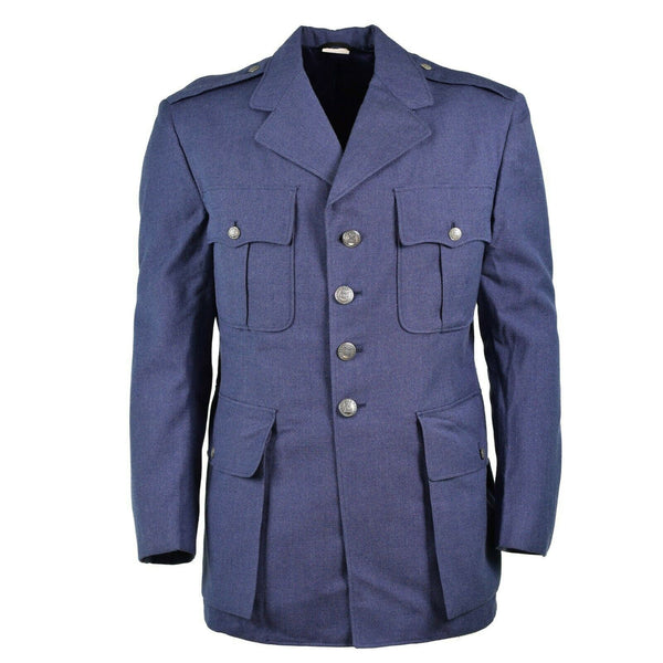 Original US Army Air Force Jacke Mantel Herren blau USAF Wollmantel Service Dress