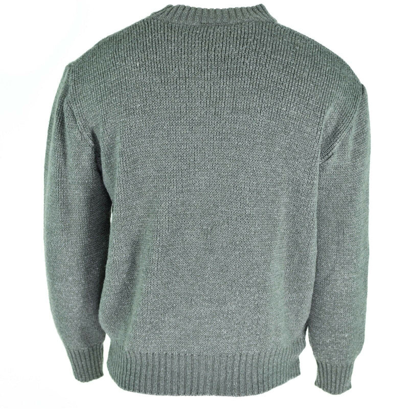 Original Schweizer Armee Pullover M74 Pullover grau Schurwolle mit Reissverschluss