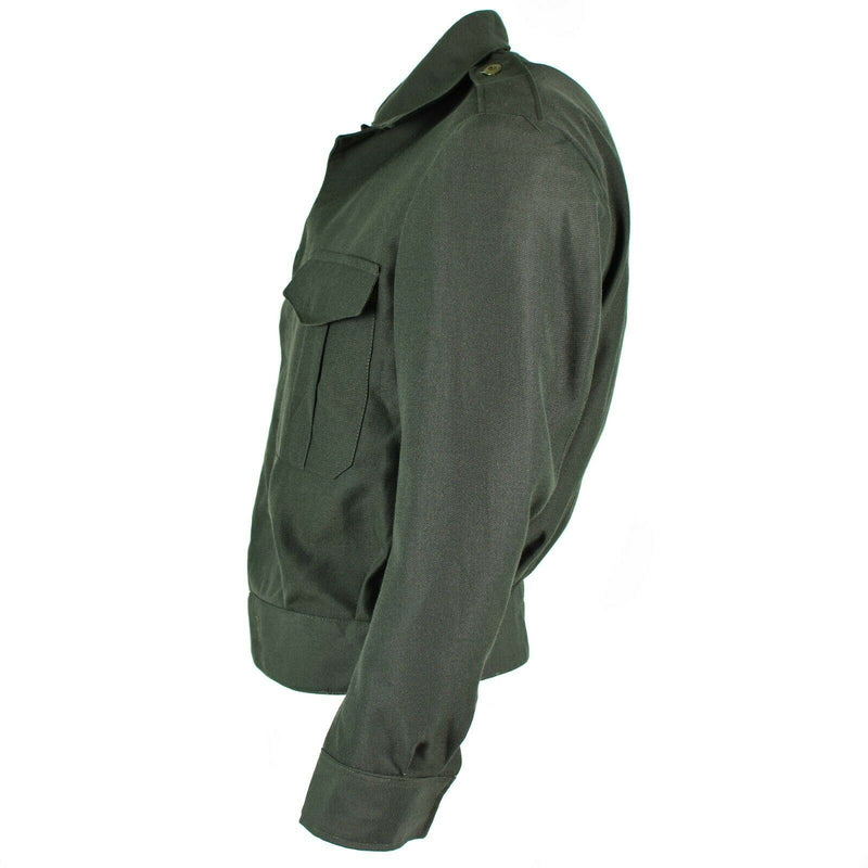 Original griechische Armee Field Ike Jacke Gabardine Wolle Blaze Griechenland Militär NEU