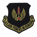 Original USAFE US Air Forces in Europe Patch, bestickte Sammlerabzeichen