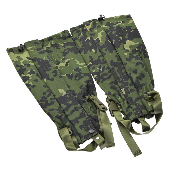 Beingamaschen der Marke TACGEAR, dänisches M84-Tarnmuster, wasserdichte Metallhaken, NEU