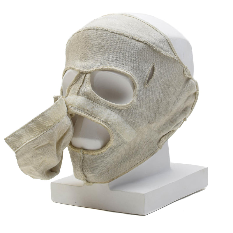 Original niederländische Militär-Gesichtsmaske, flammhemmend, Aramid, für kaltes Wetter, Weiß
