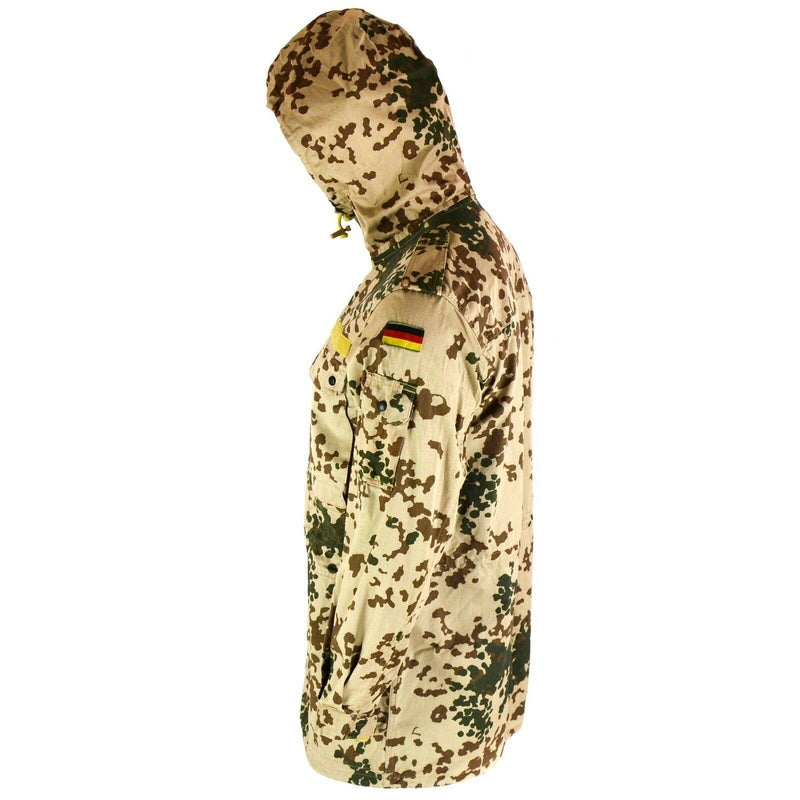 Original Bundeswehr Feldjacke Parka Armeeausgabe mit Kapuze Wüstenkampf Tropic