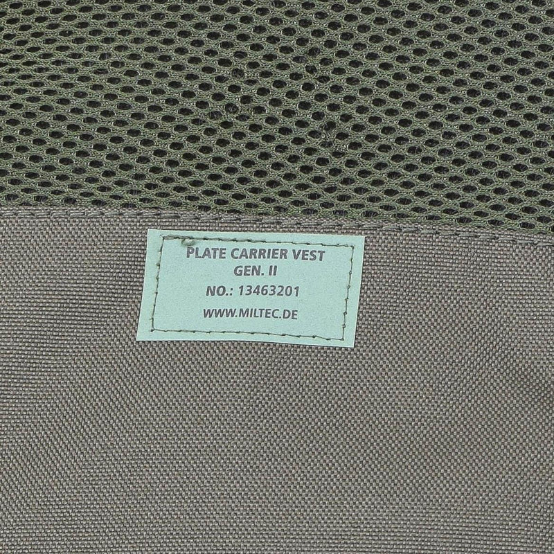 MIL-TEC GEN II Taktische Weste Kampf Modulare Plattenträgerweste Oliv