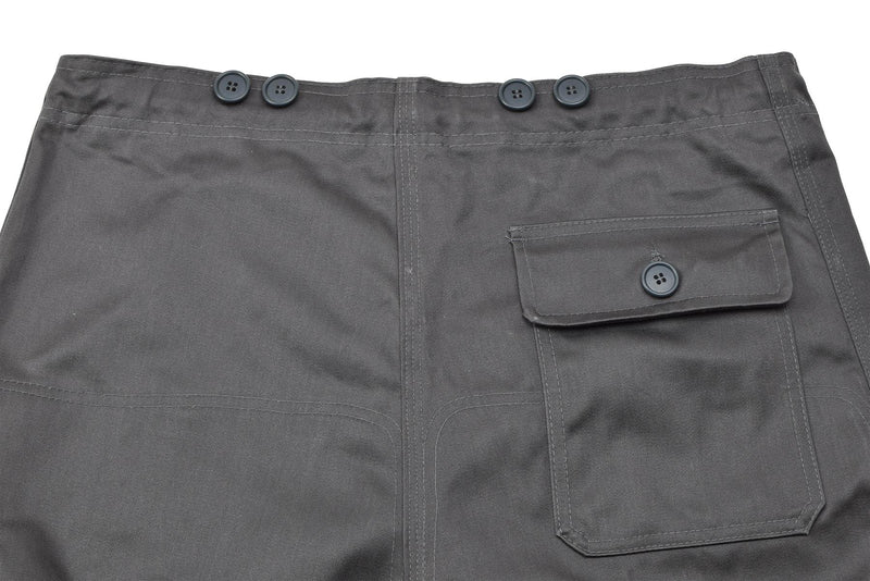 Echte dänische M71 Armee graue Arbeitshose verstellbare Taille Vintage Hose NEU